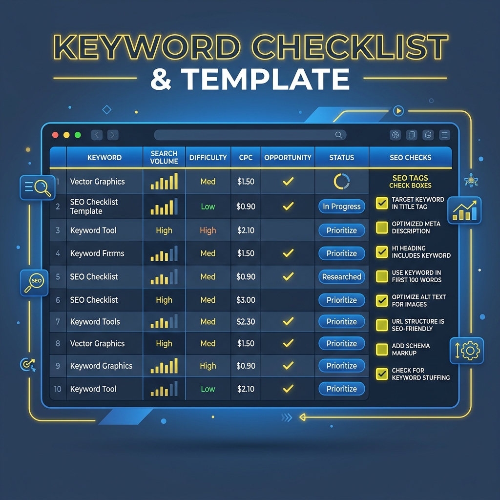 Keyword Checklist & Template
